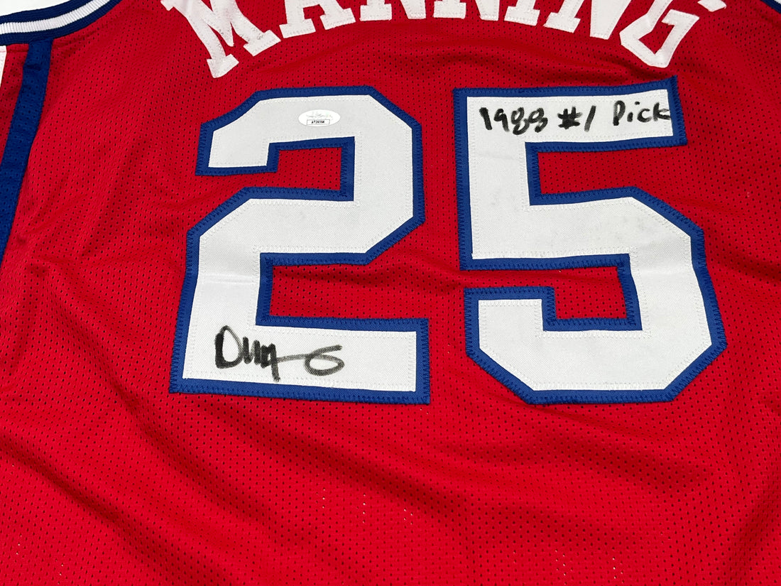 Danny Manning Signed Custom Jersey Inscribed &quot;1988 