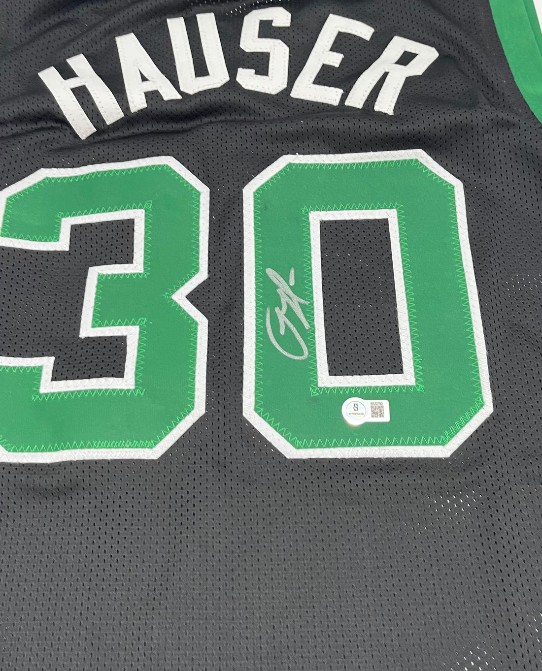 Sam Hauser Signed Custom Jersey (Beckett)