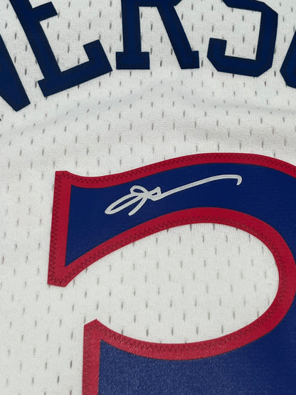 Allen Iverson Signed 76ers 96/97 White M&amp;N HWC Swgmn Jersey (White)