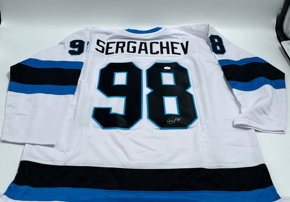 Mikhail Sergachev Signed Custom Jersey (JSA)