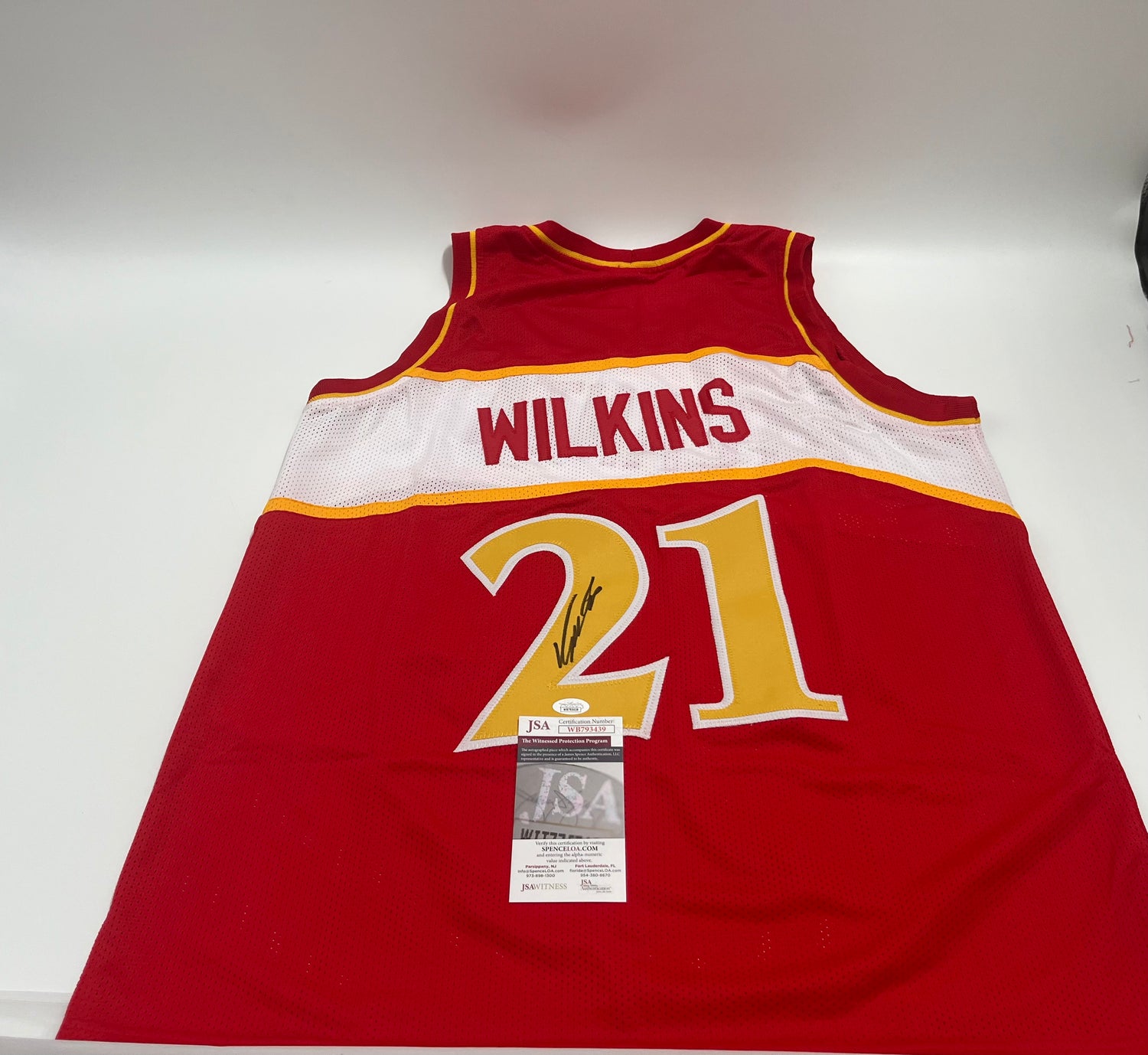 Dominique Wilkins Signed Jersey (PSA)