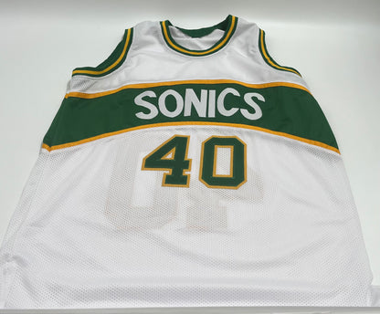 Shawn Kemp Signed Jersey Inscribed &quot;Reign Man&quot; (Beckett)