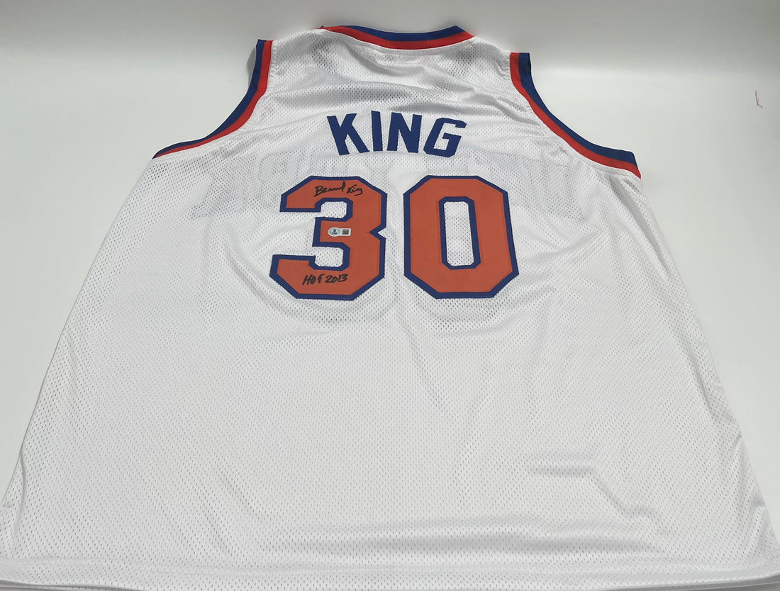 Bernard King Signed Custom Jersey Inscribed &quot;HOF 2013&quot; (Beckett)