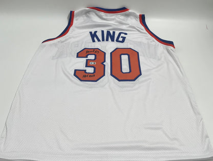 Bernard King Signed Custom Jersey Inscribed &quot;HOF 2013&quot; (Beckett)