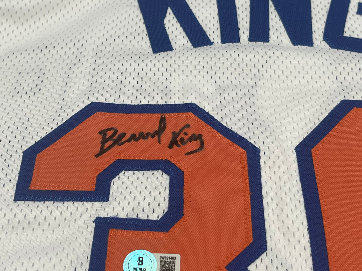 Bernard King Signed Custom Jersey Inscribed &quot;HOF 2013&quot; (Beckett)