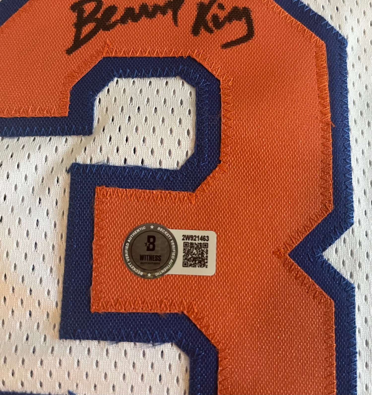 Bernard King Signed Custom Jersey Inscribed &quot;HOF 2013&quot; (Beckett)