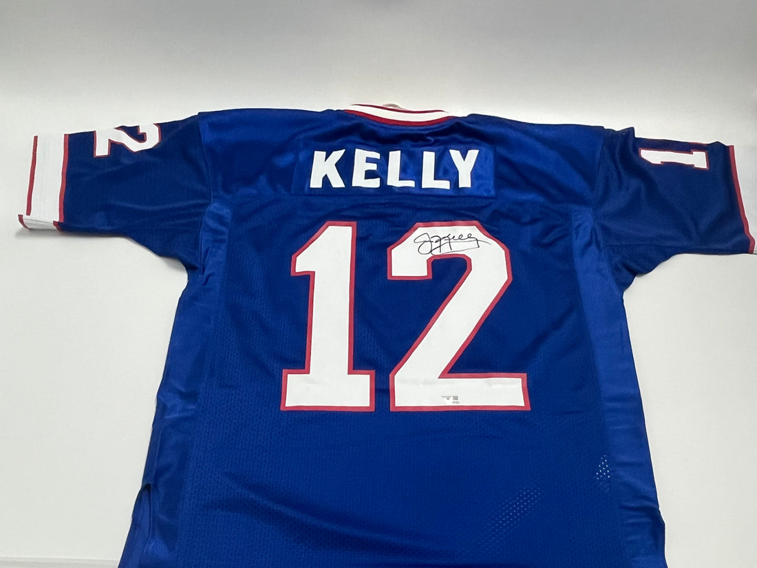 Jim Kelly Signed Bills Mitchell &amp; Ness Jersey (Fanatics)