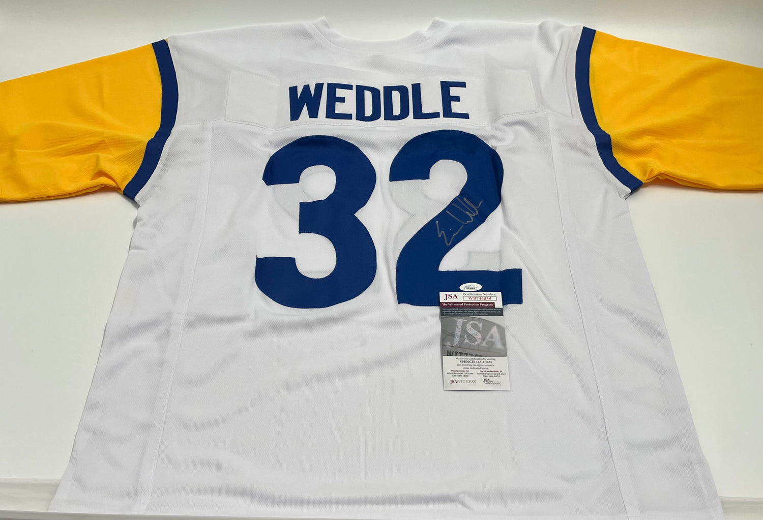 Eric Weddle Signed Custom Jersey (JSA)