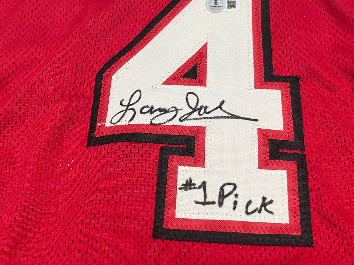 Larry Johnson Signed Jersey Inscribed &quot;