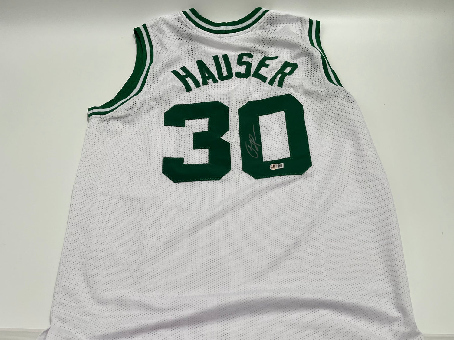 Sam Hauser Signed Custom Jersey (Beckett)