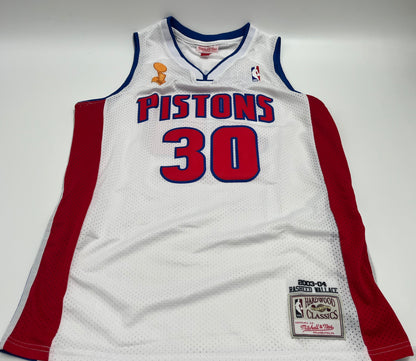 Rasheed Wallace Signed Pistons M&amp;N Authentic Jersey Inscribed &quot;2004 Champs&quot; (Beckett)