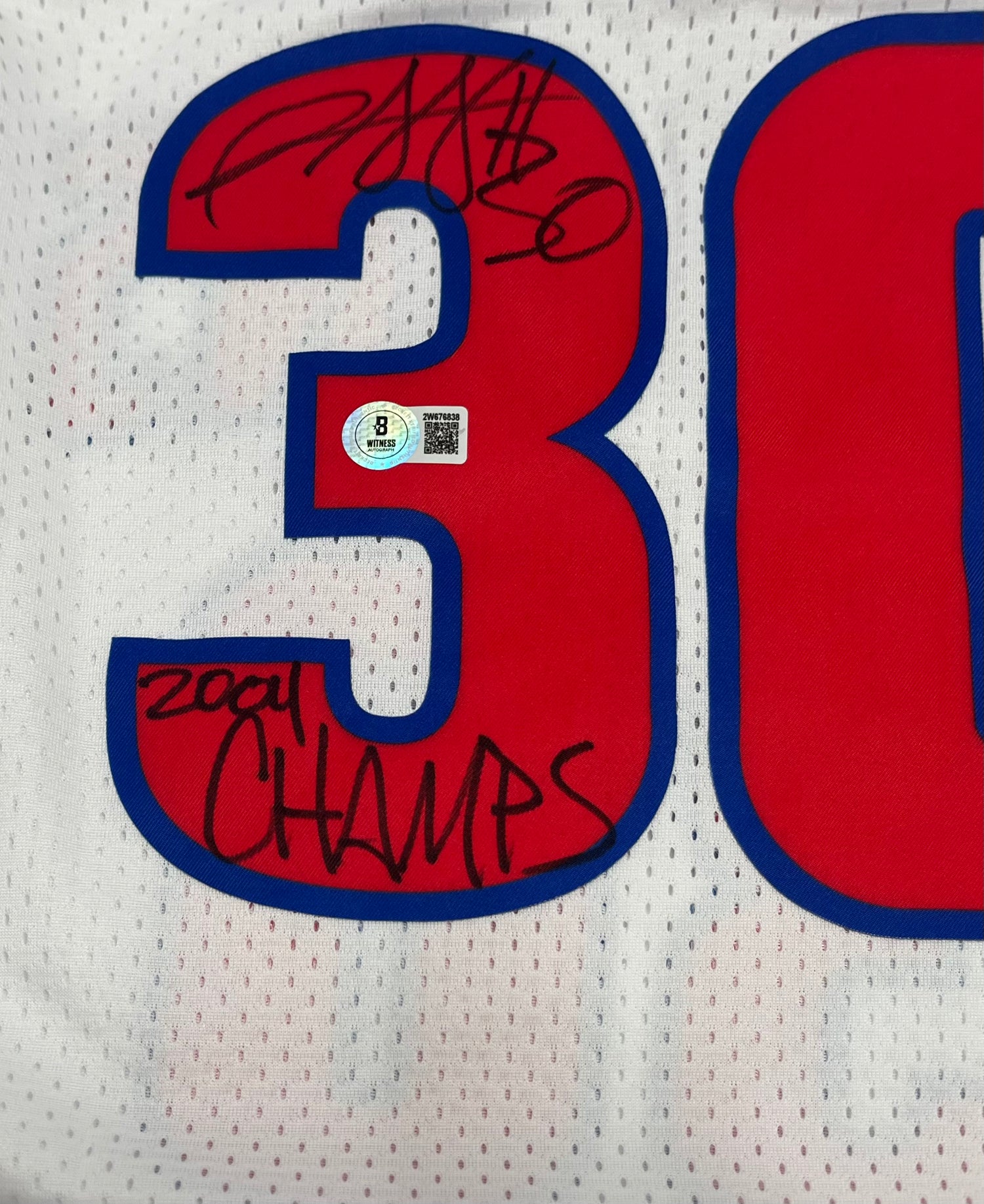 Rasheed Wallace Signed Pistons M&amp;N Authentic Jersey Inscribed &quot;2004 Champs&quot; (Beckett)