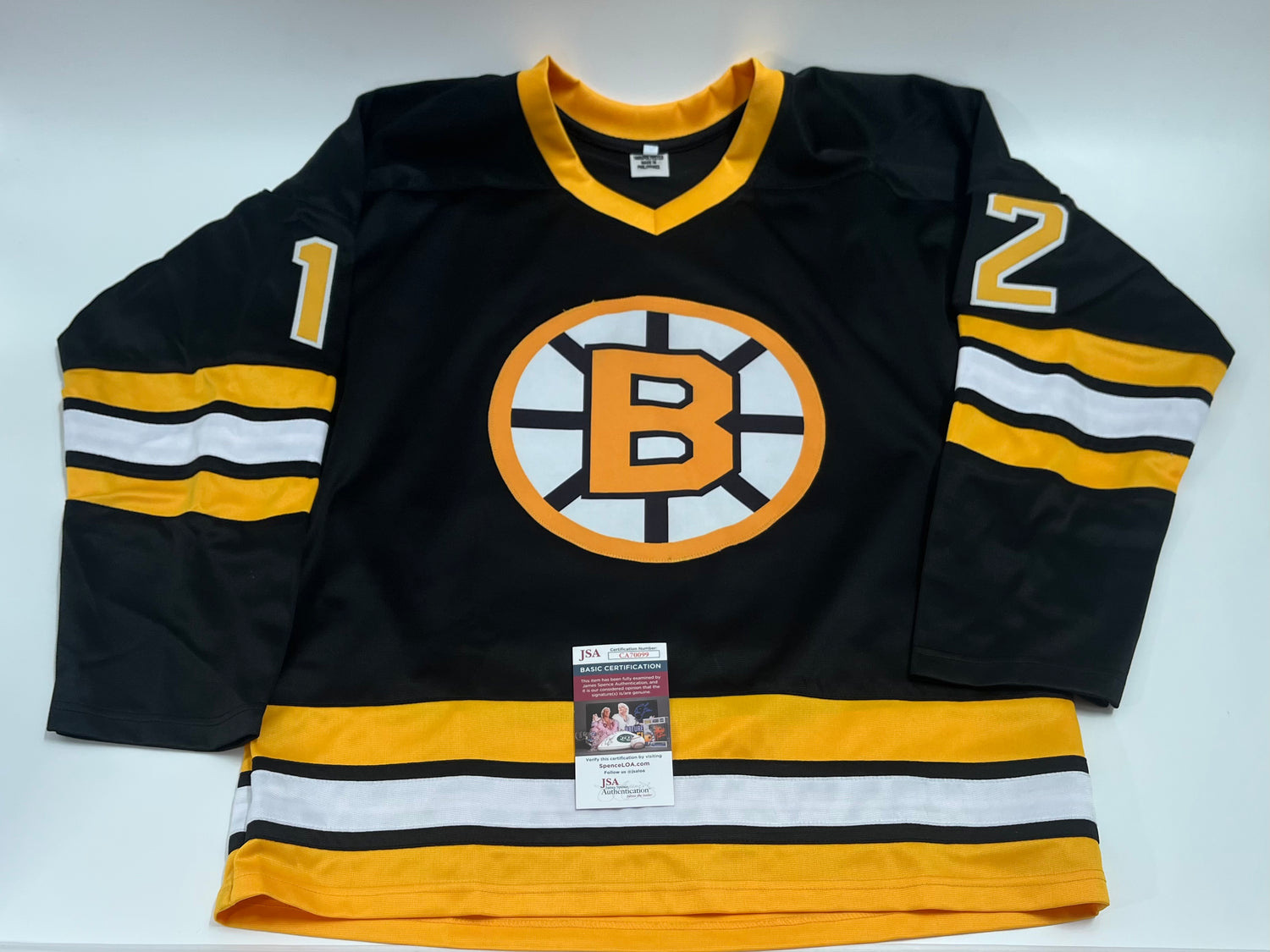 Adam Oates Signed Custom Jersey &quot;HOF 12&quot; (JSA)
