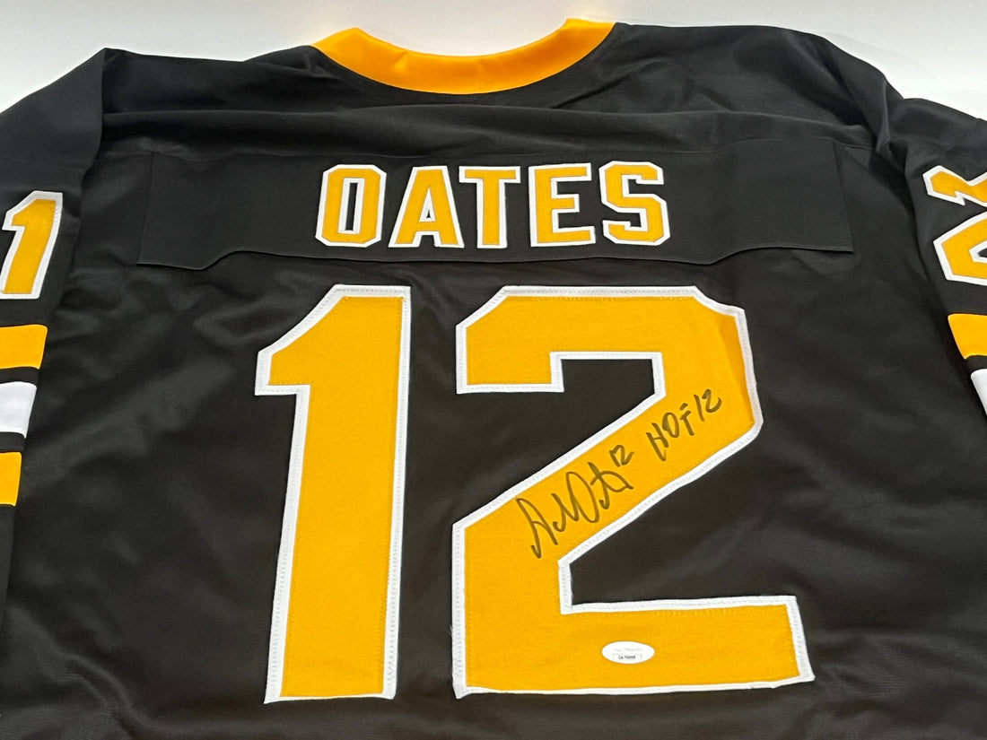 Adam Oates Signed Custom Jersey &quot;HOF 12&quot; (JSA)