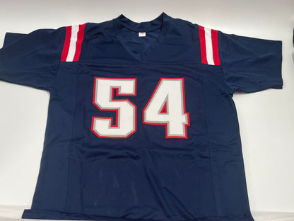 Tedy Bruschi Signed Custom Jersey (Beckett)