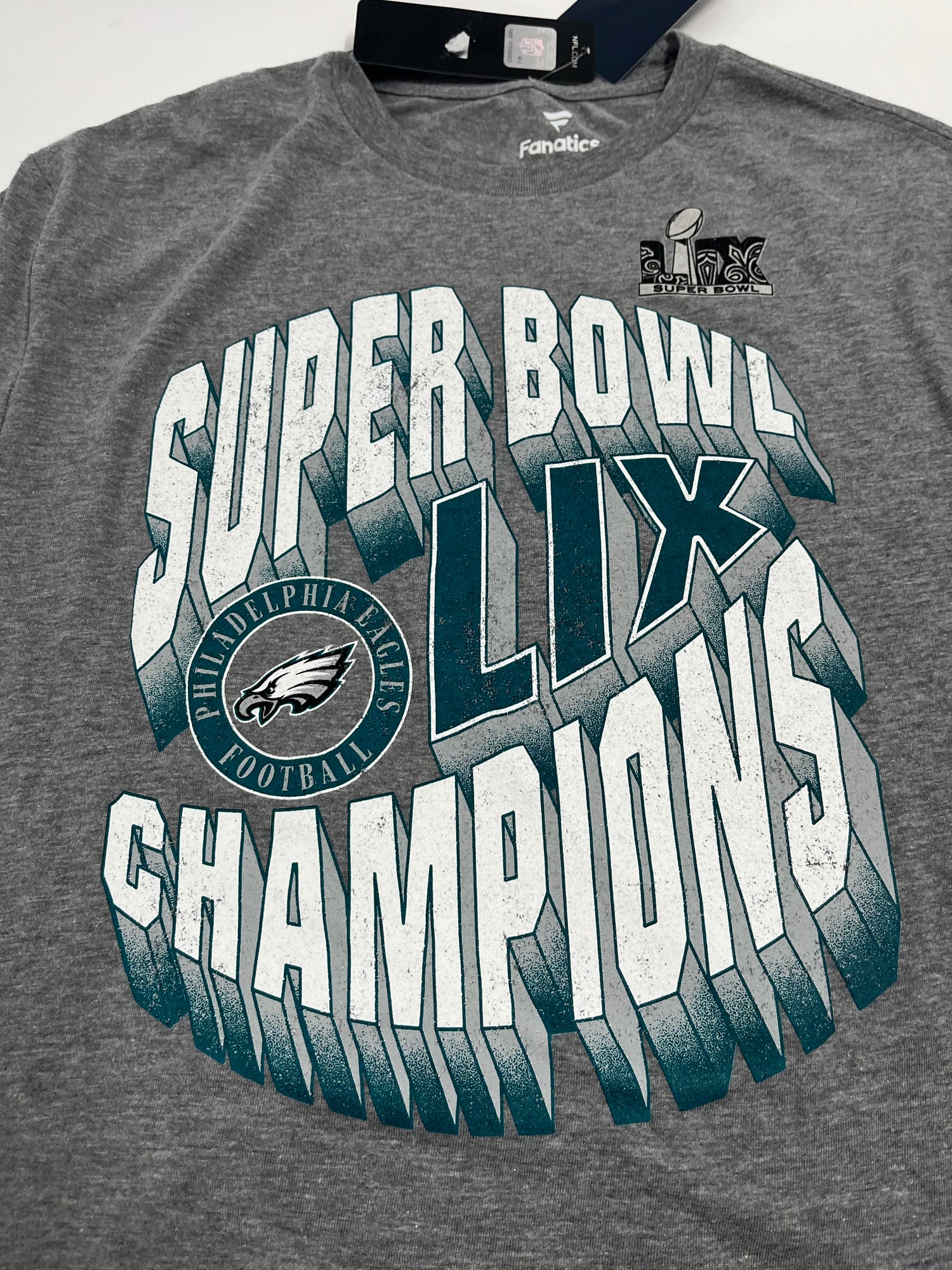 Fanatics NFL Philadelphia Eagles Super Bowl Champions Triblend SS TEE