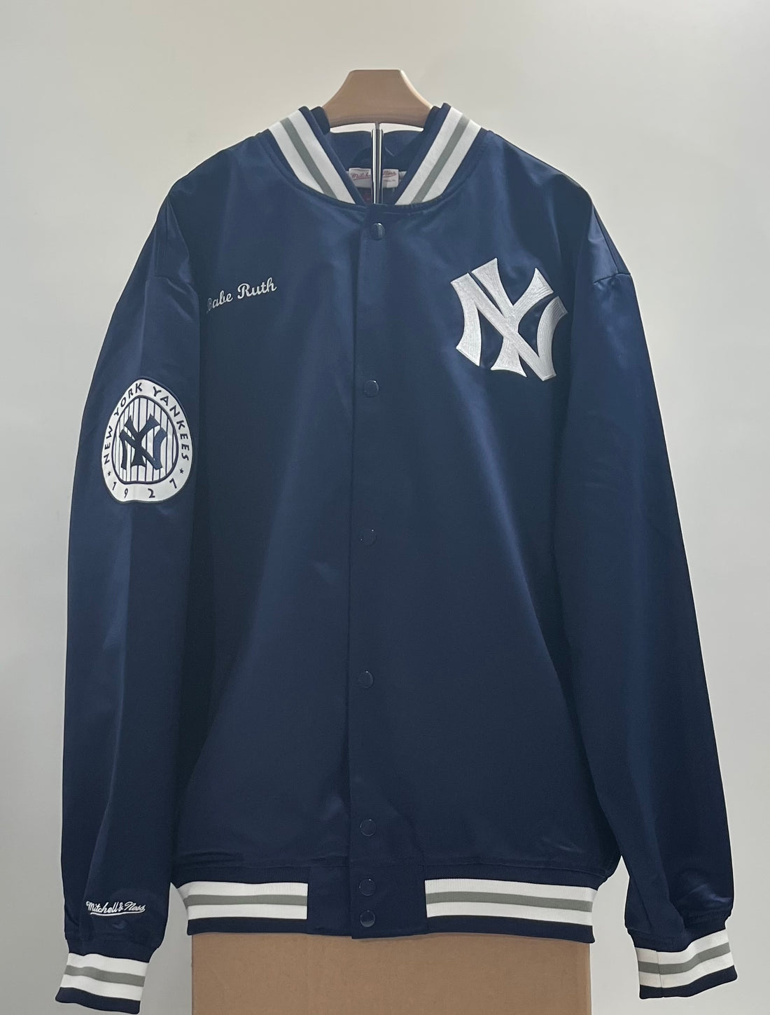 Babe Ruth, MLB Legends Collection Satin Jacket - New York Yankees