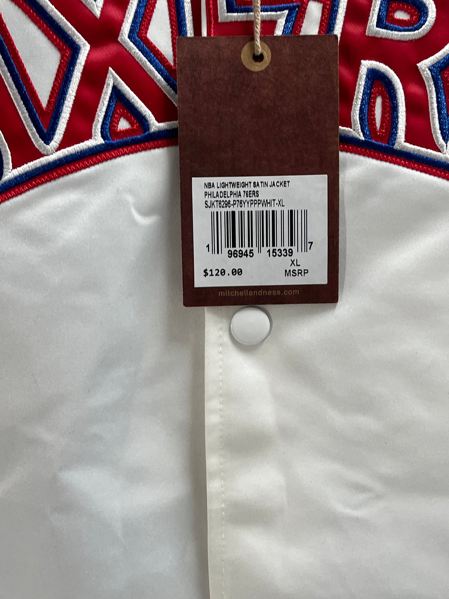 NBA lightweight Satin Jacket - Philadelphia 76ers