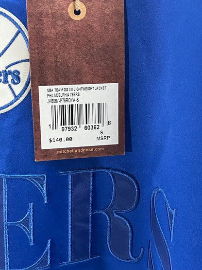 NBA TEAM og.3.0 Lightweight Satin Jacket Vintage 76ers Logo