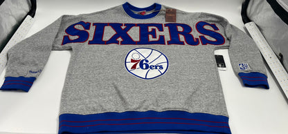 NBA Full Field Satin Fleece Crew Logo 76ers
