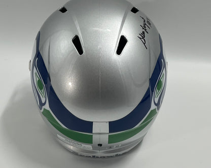 Steve Largent Signed Seahawks FS Speed Helmet Inscr &quot;HOF &