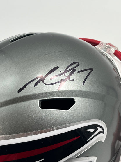 Michael Vick Signed Falcons Full-Size Flash Alternate Speed Helmet (JSA)