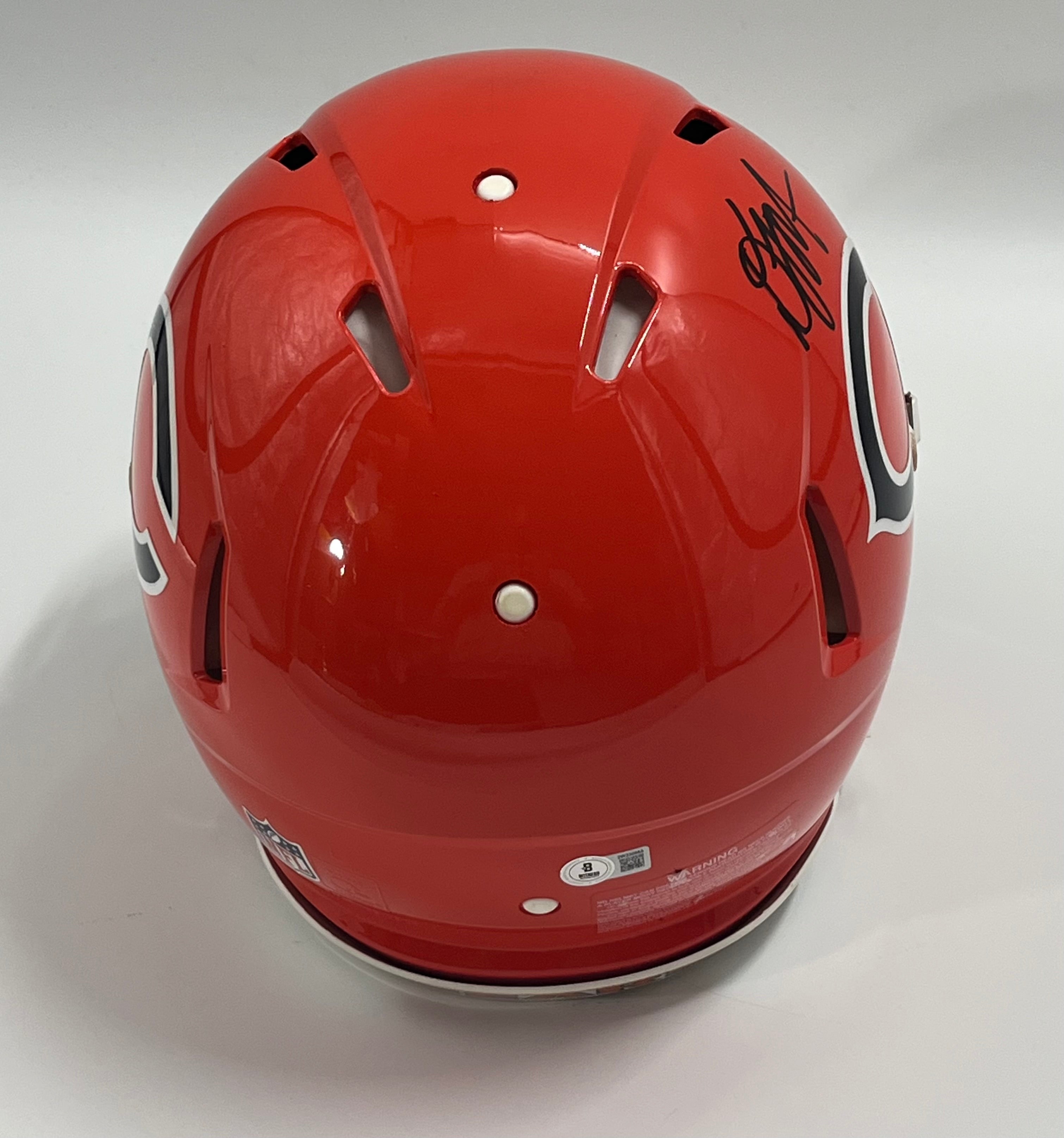 D. J. Moore Signed Bears FS Authentic Speed Helmet with Visor (Beckett)