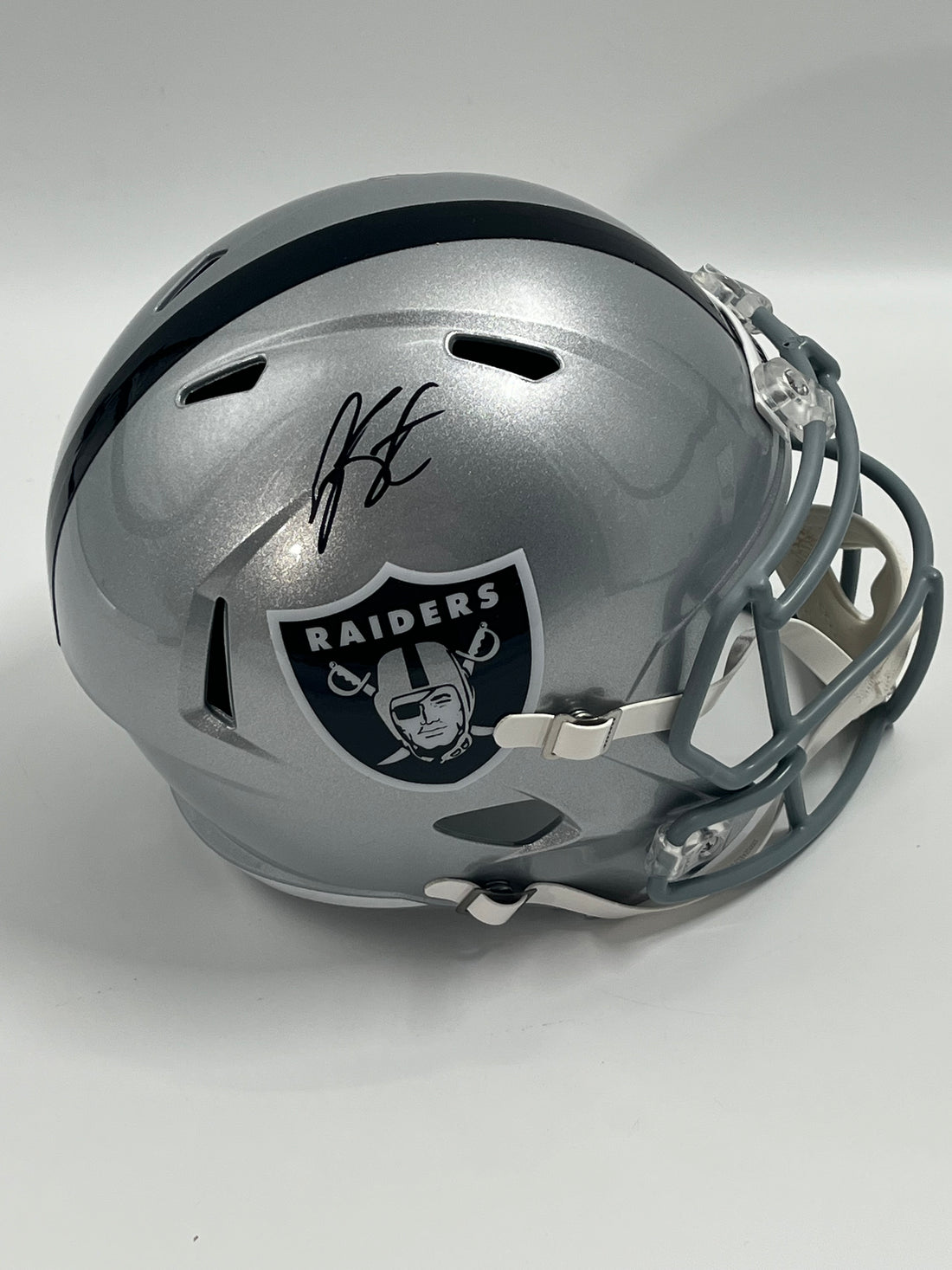 Geno Smith Signed Raiders Full-Size Speed Helmet (Beckett)