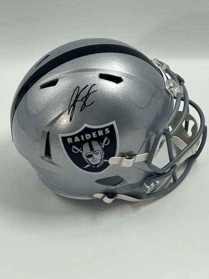 Geno Smith Signed Raiders Full-Size Speed Helmet (Beckett)