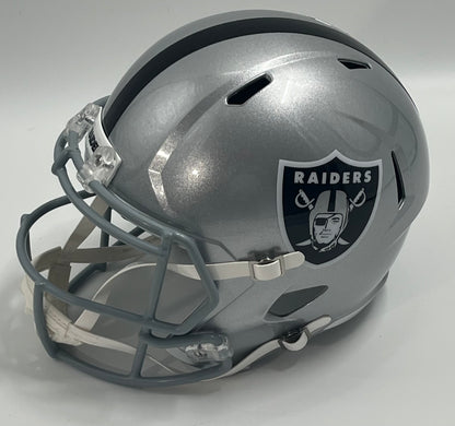 Geno Smith Signed Raiders Full-Size Speed Helmet (Beckett)