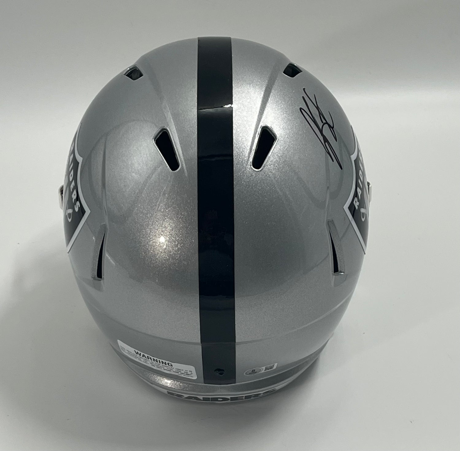Geno Smith Signed Raiders Full-Size Speed Helmet (Beckett)