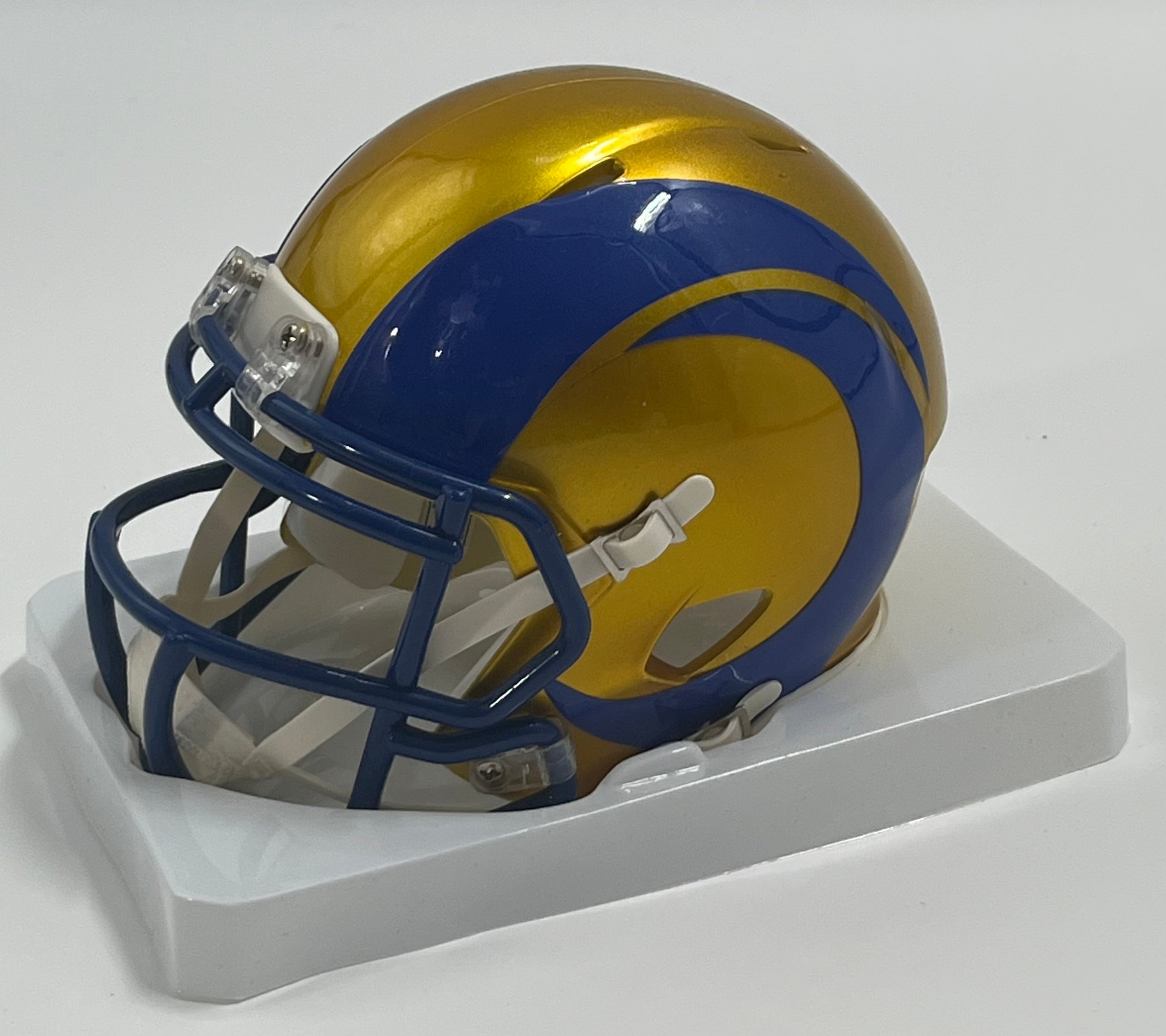 Davante Adams Signed Rams Flash Alternate Speed Mini Helmet (Beckett)