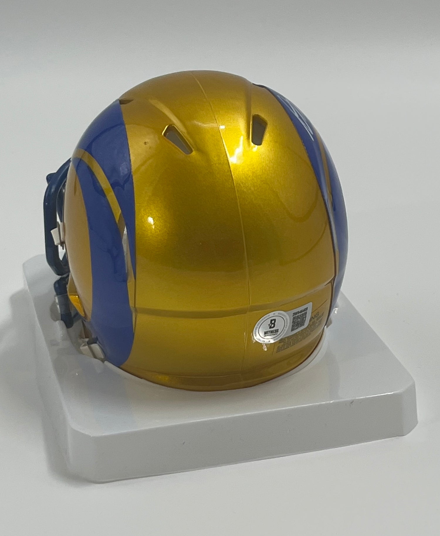 Davante Adams Signed Rams Flash Alternate Speed Mini Helmet (Beckett)