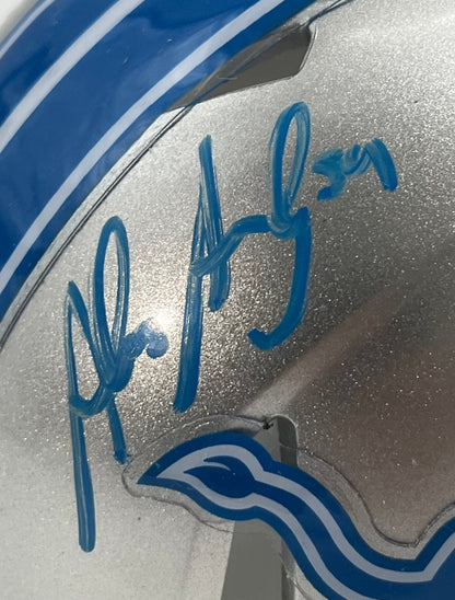 Alex Anzalone Signed Lions Speed Mini Helmet (Beckett)
