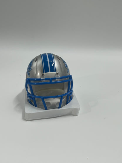 Alex Anzalone Signed Lions Speed Mini Helmet (Beckett)