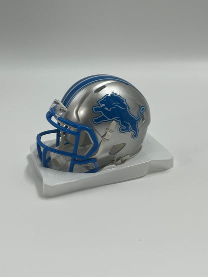 Alex Anzalone Signed Lions Speed Mini Helmet (Beckett)