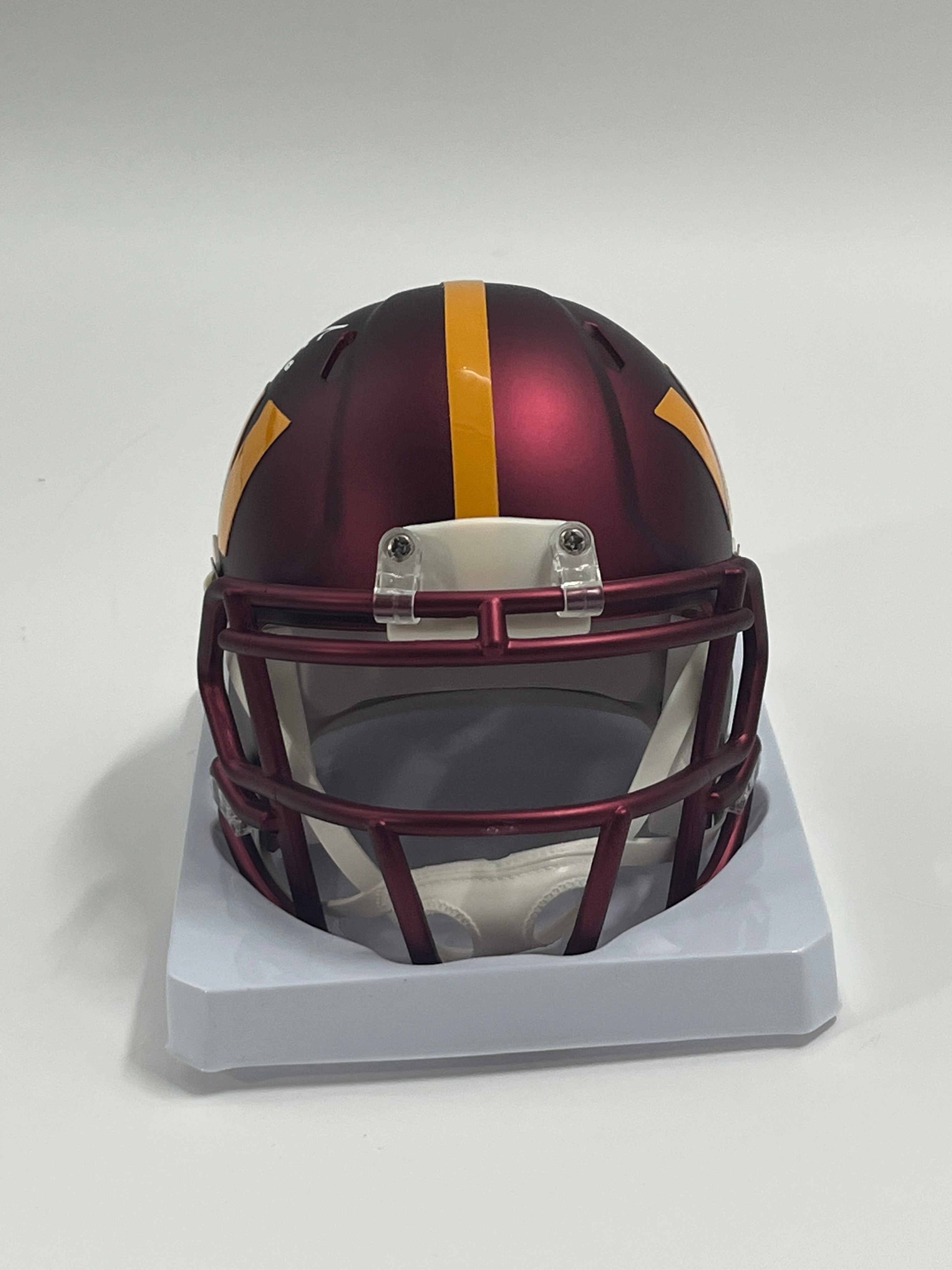 Chris Samuels Signed Commanders Speed Mini Helmet (Beckett)