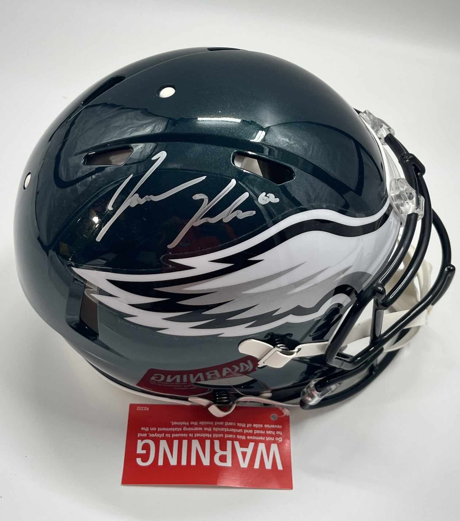 Jason Kelce Signed Eagles Full-Size Authentic On-Field Speed Helmet (PSA)
