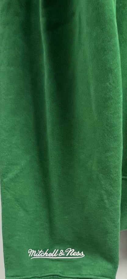 M&amp;N Kelly Green Philadelphia Eagles Vintage Logo Fleece Pullover SS