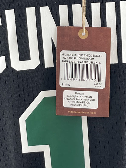 Mitchell &amp; Ness N&amp;N Mesh Crewneck Eagles 1992 Randall Cunningham