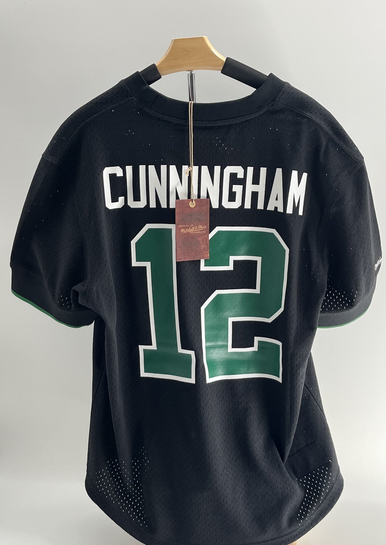 Mitchell &amp; Ness N&amp;N Mesh Crewneck Eagles 1992 Randall Cunningham