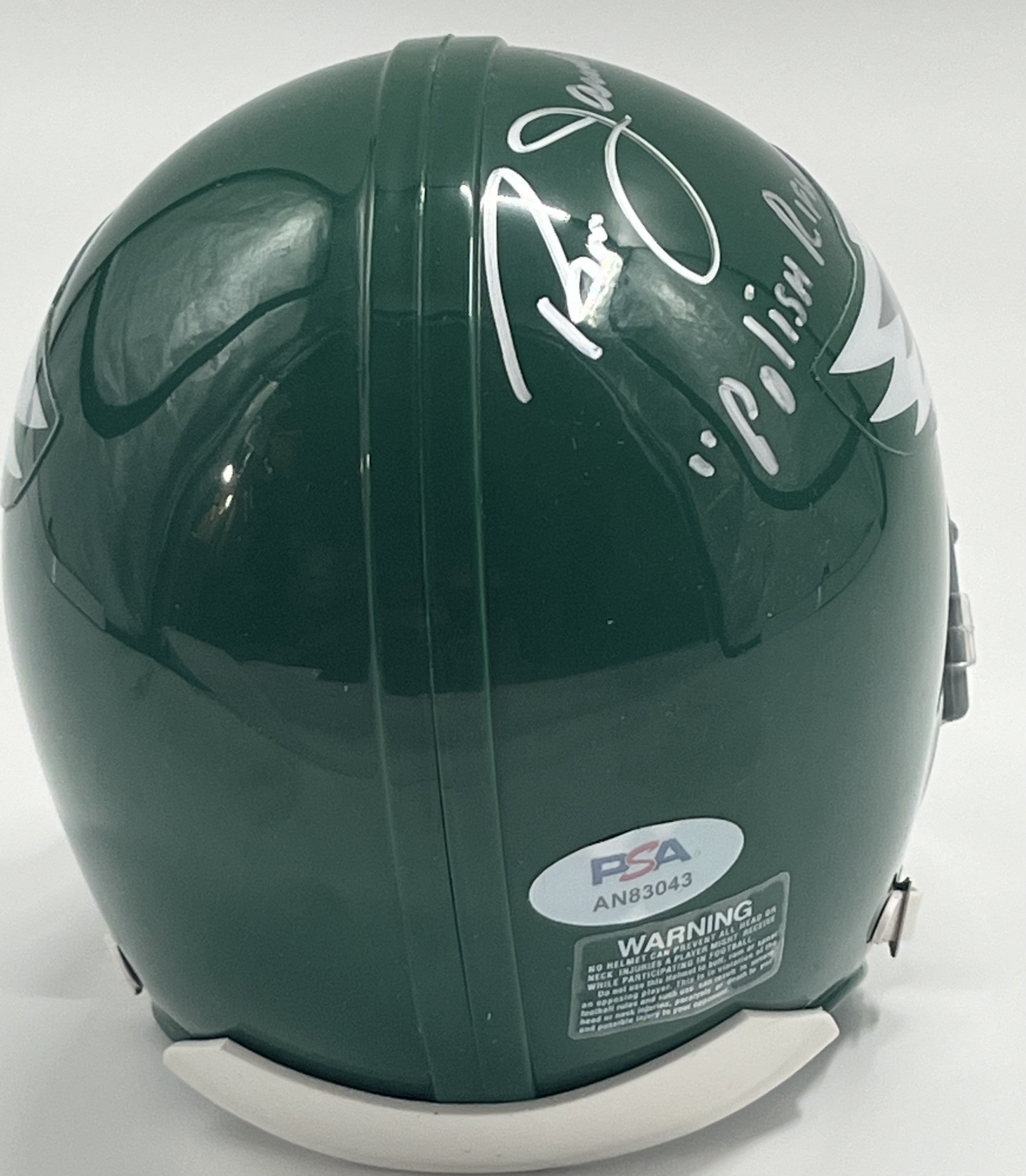 Ron Jaworski Signed Eagles Mini Helmet Inscribed &quot;Polish Rifle&quot; (PSA)