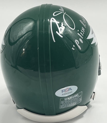 Ron Jaworski Signed Eagles Mini Helmet Inscribed &quot;Polish Rifle&quot; (PSA)