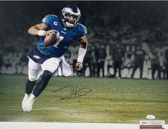 Jalen Hurts Autographed Philadelphia Eagles 16x20 Photo (JSA)