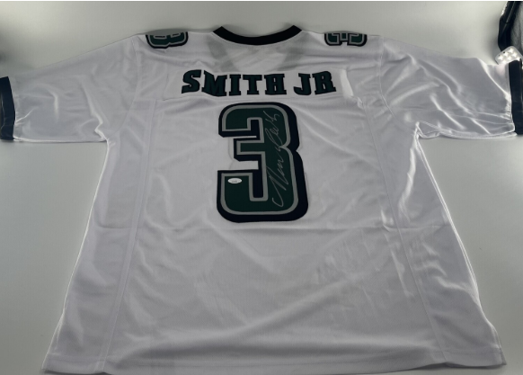 Nolan Smith Jr. Signed Custom Jersey (White) (JSA)