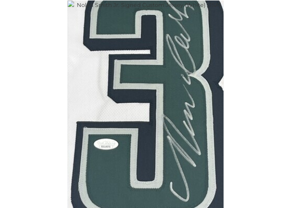 Nolan Smith Jr. Signed Custom Jersey (White) (JSA)