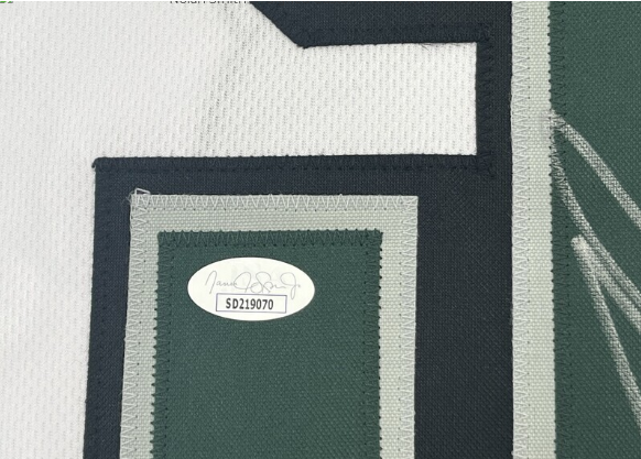 Nolan Smith Jr. Signed Custom Jersey (White) (JSA)