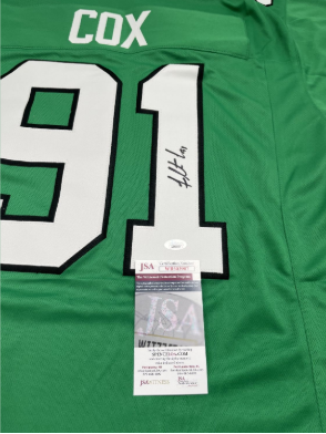 Fletcher Cox Signed (Kelly Green) Jersey (JSA)