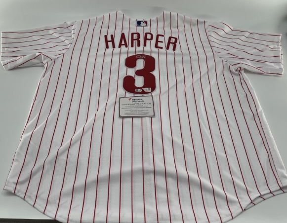 Bryce Harper Signed Phillies Nike on-field style Jersey (MLB &amp; Fanatics)
