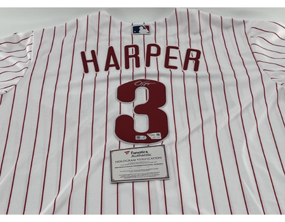 Bryce Harper Signed Phillies Nike on-field style Jersey (MLB &amp; Fanatics)